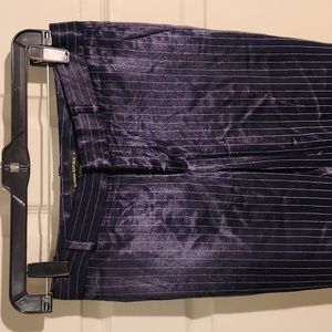 Blue pinstripe dress pants